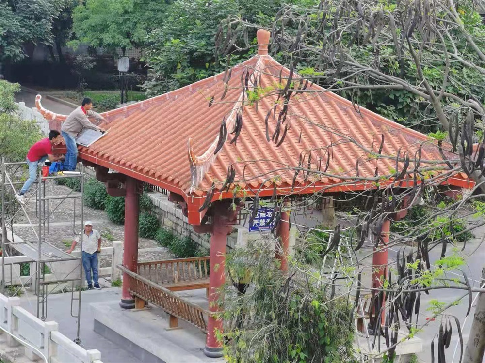 微光能景觀燈安裝現(xiàn)場